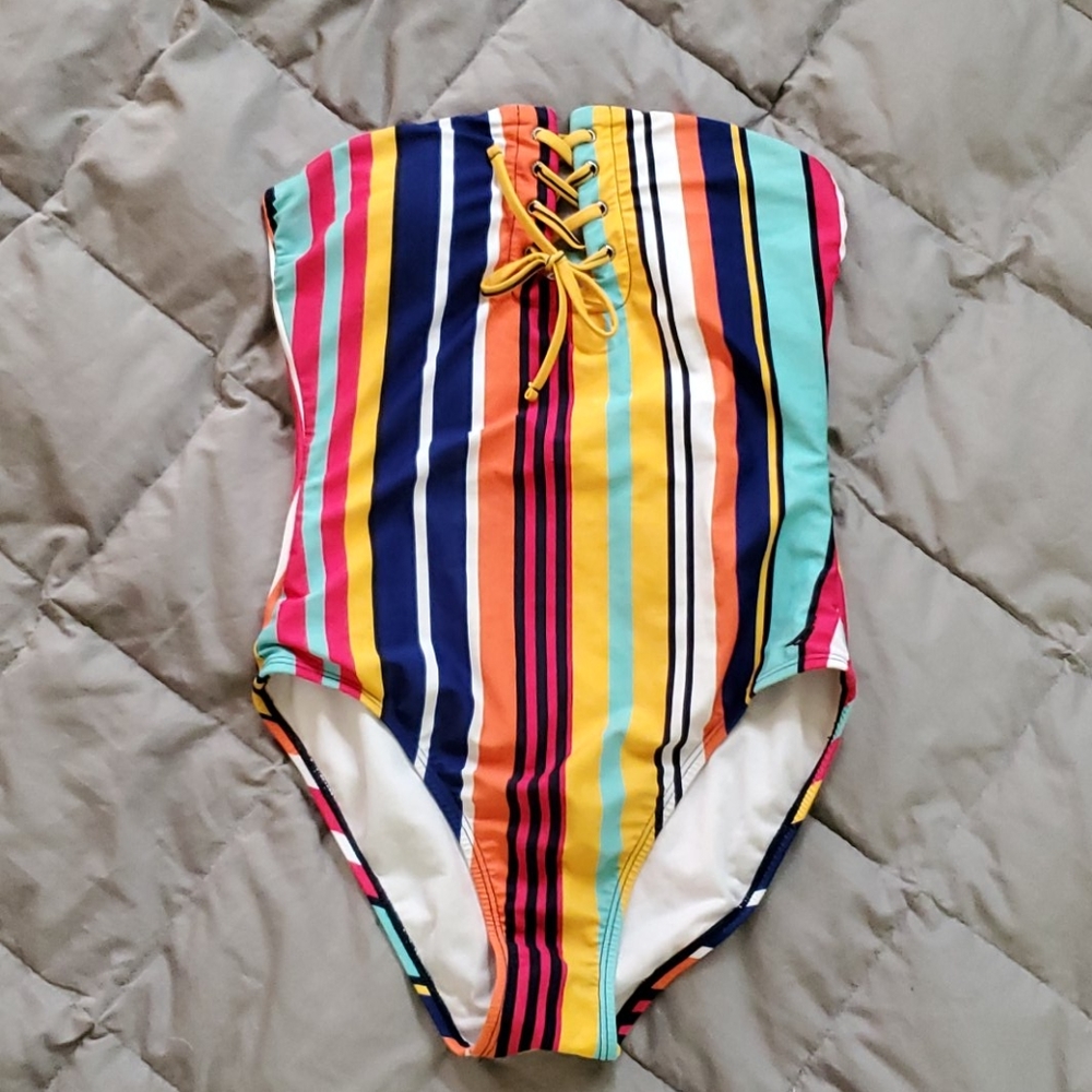 Tube top bathing suit